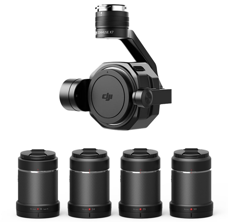 DJI Zenmuse X7 + 4 объектива 16, 24, 35, 50 (мм)